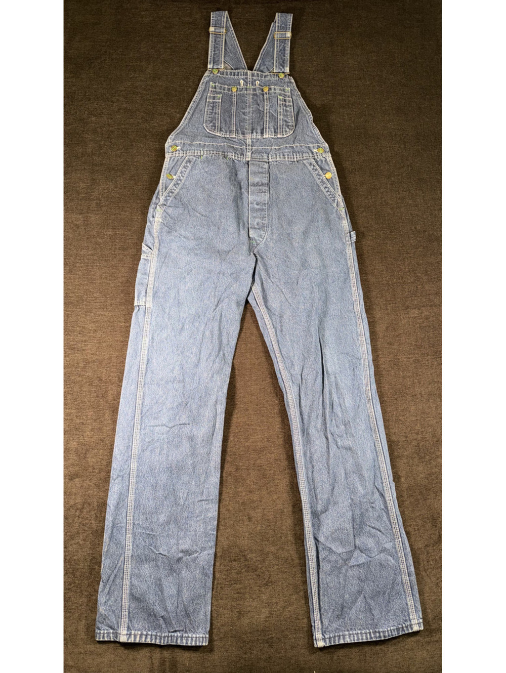 Vintage Big Smith Denim Overalls Light Wash Workwear